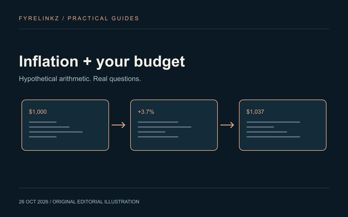 Original editorial diagram showing a hypothetical 1,000-dollar basket becoming 1,037 dollars after a 3.7 percent increase.