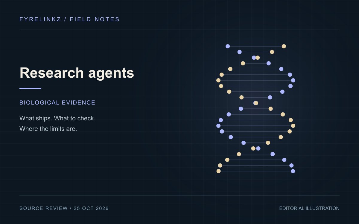 A stylized double helix representing biological research in an original technical illustration.